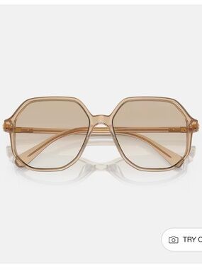 NWT Swarovski SK6003 Sunglasses Light Brown Gray Oversized